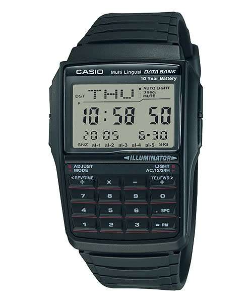 Casio Data Bank DBC32-1ADF Calculator Watch