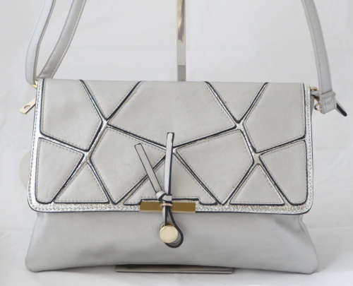**Gorgeous** Quilted Glamour Bag in Grey & Silver- Step out in Style! Timeless
