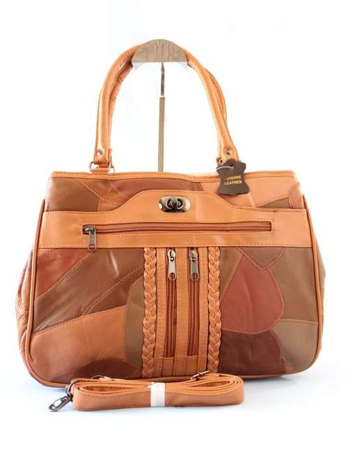 LADIES GENIUNE LEATHER HAND BAG IN  A  BROWN. SIMPLY GORGEOUS!!l