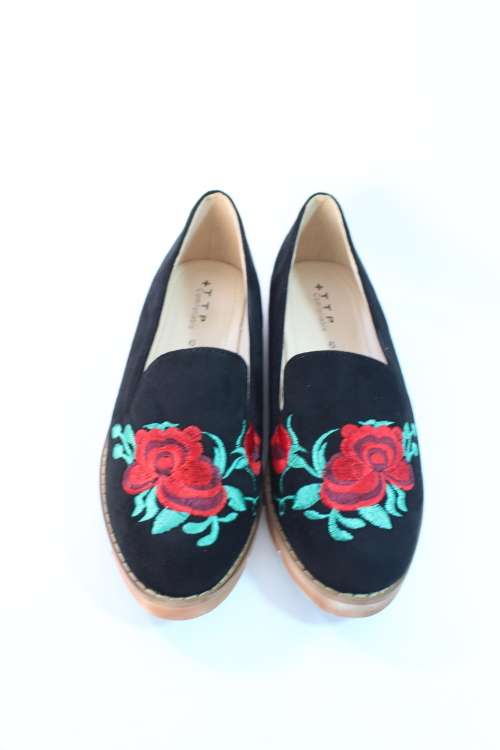 High Quality suede Rose shoe-Thicker sole and health padded softness. Gorgeous!