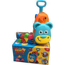 CUTIE PULL ALONG LUGGAGE CAR- SHAPE SORTER- The best gift for baby this XMAS!