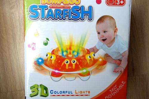 BUMP &GO 3D colourful lights Projector STARFISH-Rotates 360 Degree- Super fun! Great buy!