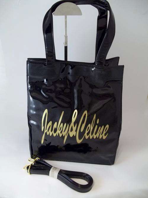 Stunning "JACKY&CELINE" Patent bag in BLACK- Luxury Italian Handbag! Step out in Style!