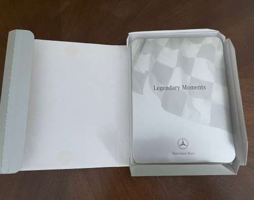 Mercedes Benz Legendary Moments collectors magnets in tin