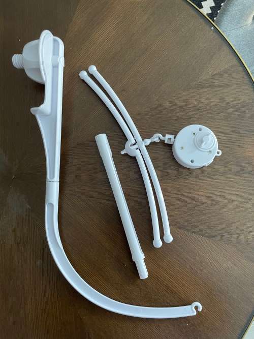 DIY COT MOBILE - Baby Crib Mobile Bed Bell Toy Holder Arm Bracket + Clockwork Movement Music