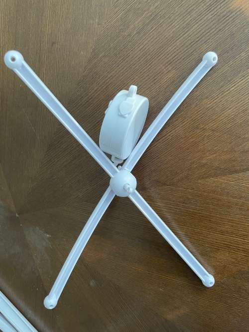 DIY COT MOBILE - Baby Crib Mobile Bed Bell Toy Holder Arm Bracket + Clockwork Movement Music