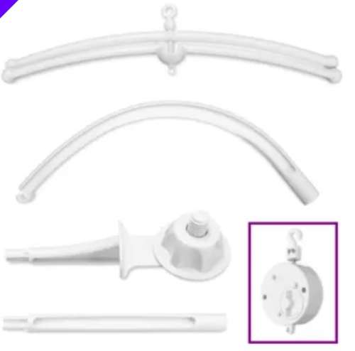 DIY COT MOBILE - Baby Crib Mobile Bed Bell Toy Holder Arm Bracket + Clockwork Movement Music