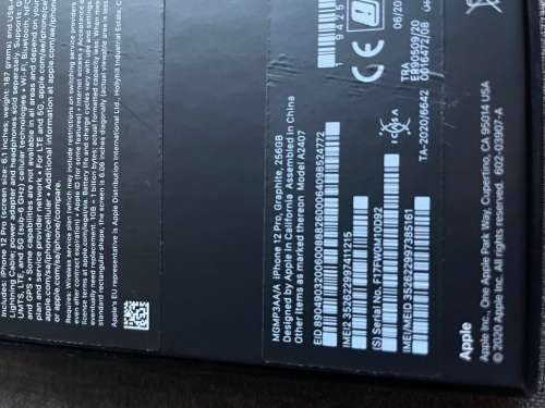 iPhone 12 Pro, Graphite, 256GB