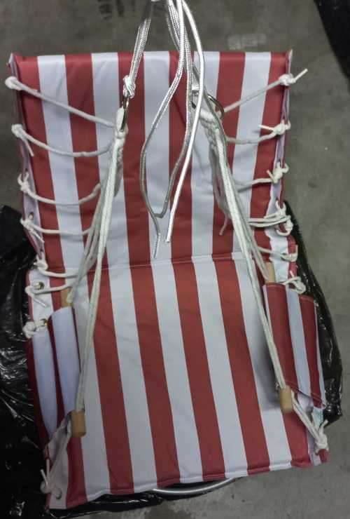 X2 outdoor or patio canvas hanging chairs