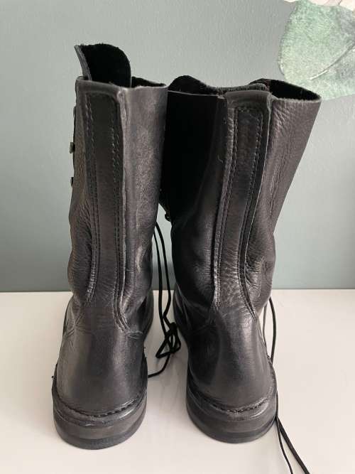 Ladies Genuine Leather Festival Boots - Black - SIZE 7