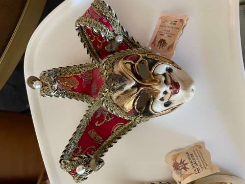 Beautiful Hand Crafted Authentic Ornamental masquerade masks x2 - Made in Italy