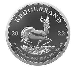 2022 2oz Fine Silver Kruggerand