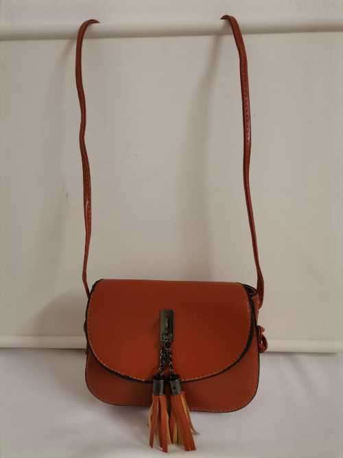 stunning ladies/girls sling brown bag (small)