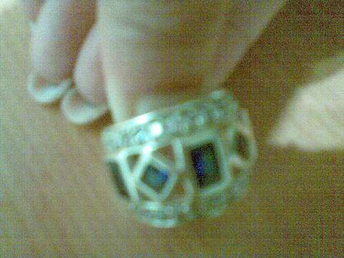 Large 925 solid sterling silver Ring Size 7