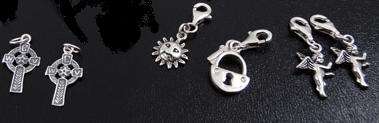 BEAUTIFUL Sterling Silver LOT of 6 charms!!!