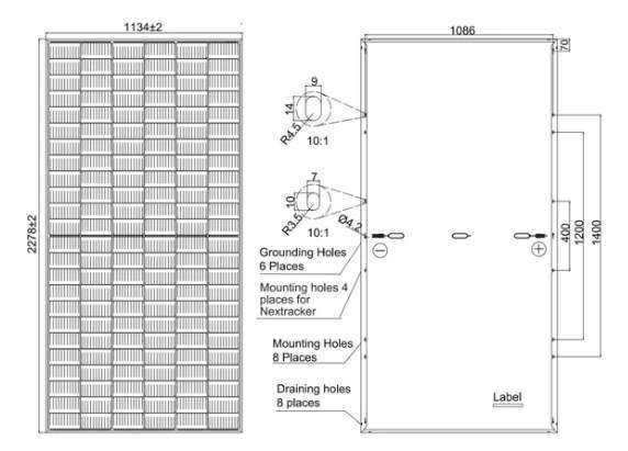 JA 460W solar panel