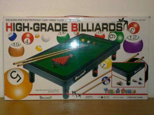 "LATE ENTRY" POOL TABLE for Kids  - 70cm x 40cm  x 11cm