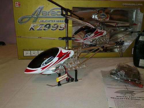 ***NEW ON BOB*** 40cm 3.5CH AEREO KZ999 HELICOPTER with GYRO (Red)