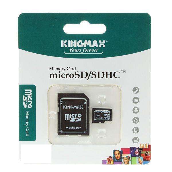 ***16GB KINGMAX Class 4 microSDHC + Adapter*** - Lifetime Warranty