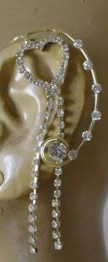 EAR  CUFF WITH BLING HEART
