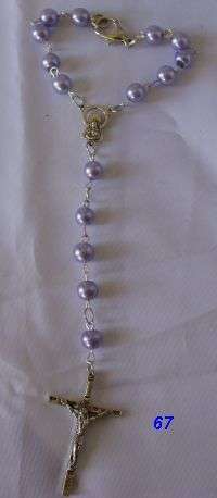 MAUVE CAR ROSARY