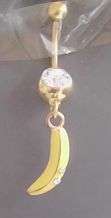 CUTE BANANA  BELLYRING