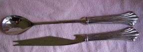 Silver Plated Honey Spoon and Cheese Knife Set