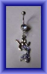 PRETTY BLUE MERMAID  BELLYRING