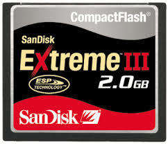 ** WIN ME ** SanDisk Extreme III 2GB Compact Flash (CF) Memory Card