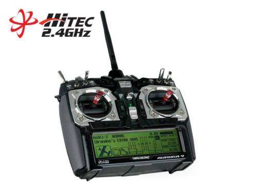 Hitec Aurora 9 remote (9 Channel 2.4GHz Aircraft Computer Radio)