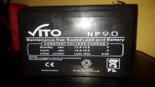 Vito 12V sealed lead acid 9Ah Battery (NP 9.0)
