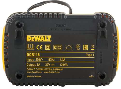 DeWalt DCB118 Fan-Cooled 18V XR Fast Charger (OPEN DEMO)