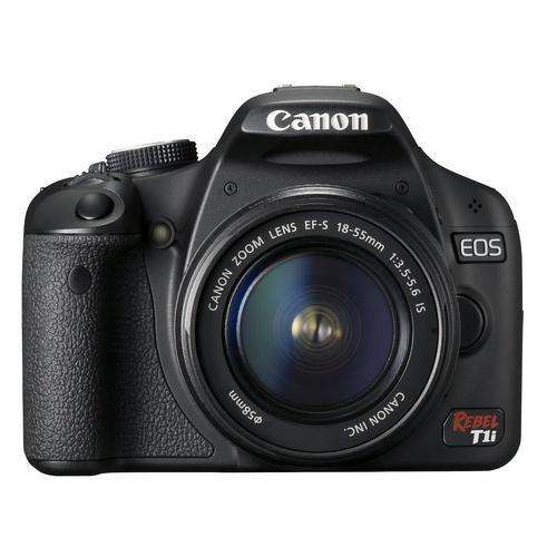 Canon EOS Rebel T1i 15.1 MP CMOS Digital SLR Camera with 3-Inch LCD and EF-S 18-55mm f/3.5-5.6 IS Le