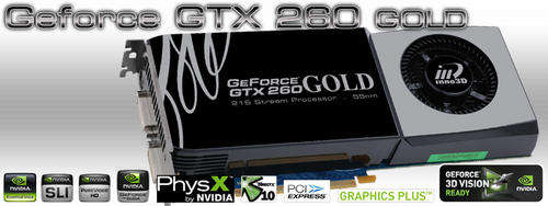 Inno3D Geforce GTX 260 896MB Gold Sli ready