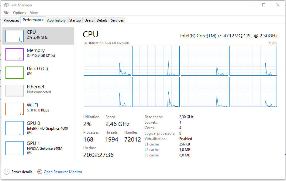 MSI CX-70 Core i7 laptop