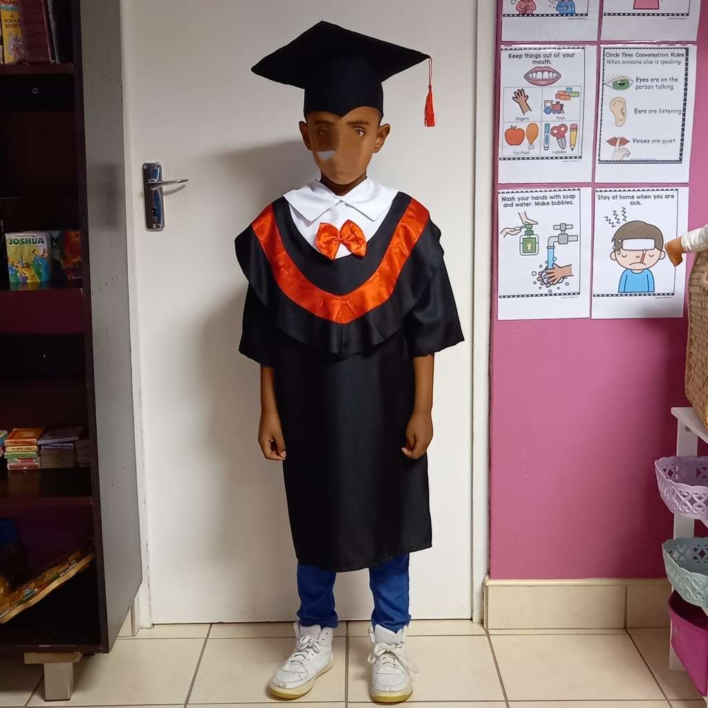 Preschool Graduation Gown with hat
