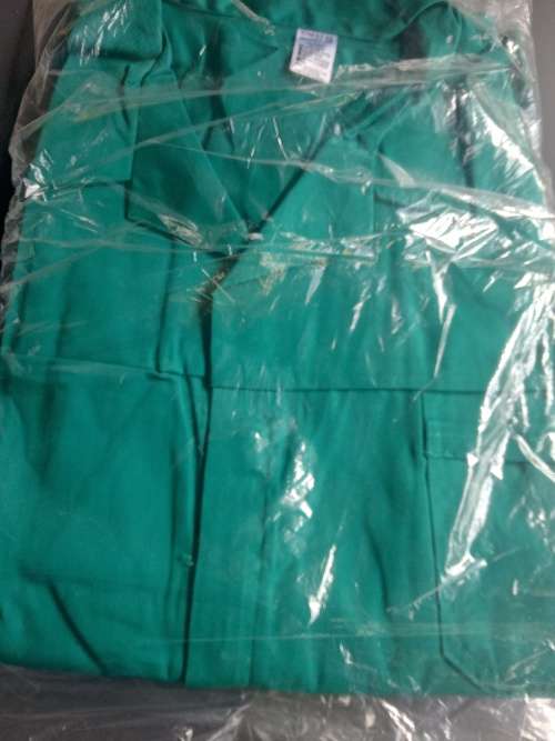 2 piece green overalls