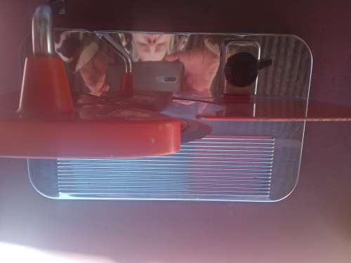 Vintage pineware bread slicer