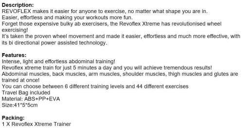 Home Gym Revoflex Xtreme, 6 training levels and 44 different exercises