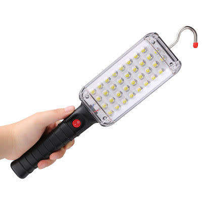 34LED Magnetic Rechargeable Work Light Inspection Lamp Torch Hook Flashlight
