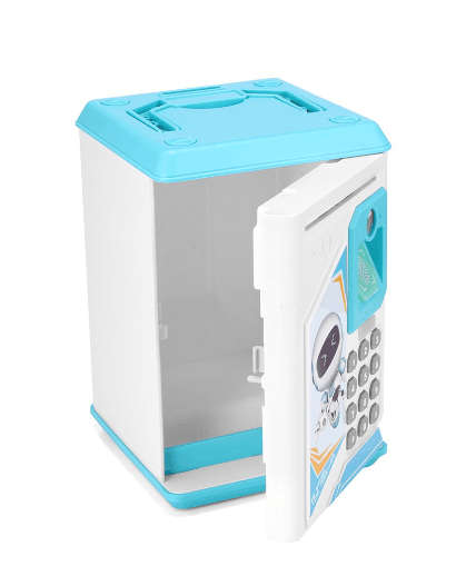 Electronic Piggy Bank ATM Password Fingerprint Money Box
