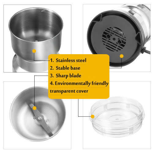 150W Electric Coffee,Spice and Nut Grinder Mill Home Blender