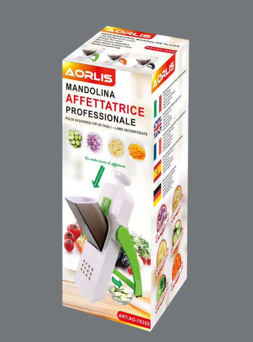 Mandoline Slicer with Julienne Dicer and Thickness Adjuster for Vegetables