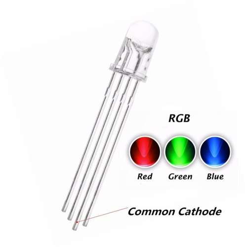 5mm Common Cathode Tri-Colour LED