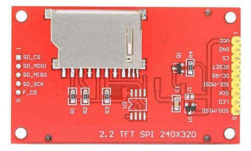 2.2` Serial ILI9341 SPI TFT LCD Display Module 240x320 Chip PCB Adapter SD Card