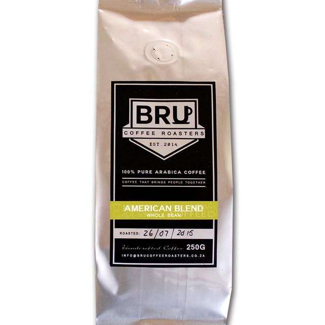 American Blend - BRU Coffee Roasters  - 250g - Freshly roasted Coffee Beans