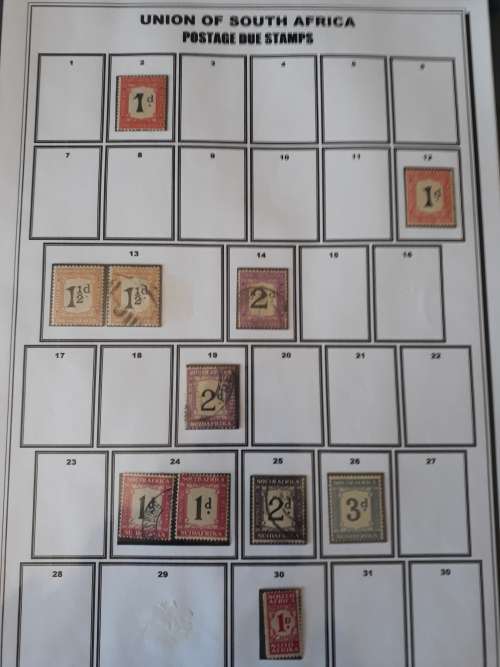 Union of south africa Postage due stamps