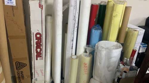LARGE LOT OF VINYL FOR VINYL CUTTERS **LIQUIDATION STOCK**