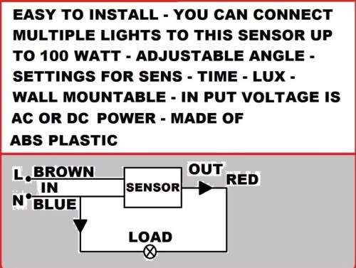 Motion Outdoor Light  Sensor