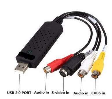 USB Video DVR 2.0 Video Adapter With Audio - S-Video
